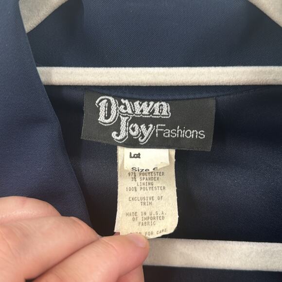 Vintage dawn joy navy fitted jacket - Picture 2 of 6